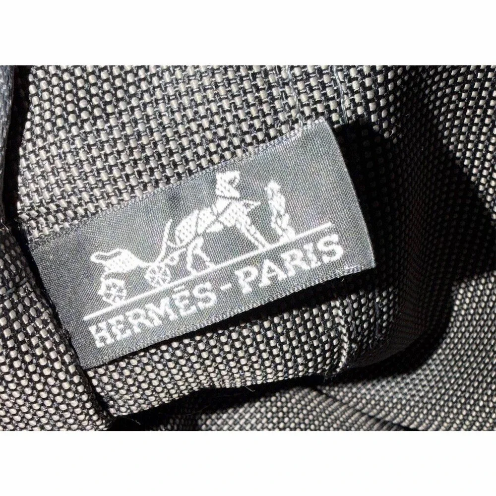 Hermes Grey Herline MM Tote Bag  Medium Zip Top With Snaps